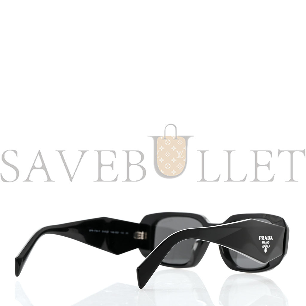 PRADA ACETATE SYMBOLE SUNGLASSES SPR 17W BLACK