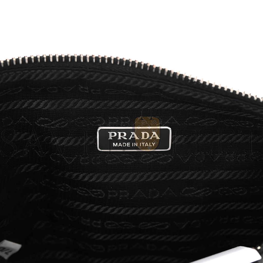 PRADA GRACE LUX TRIANGLE SHOULDER BAG BLACK (27*15*11cm)