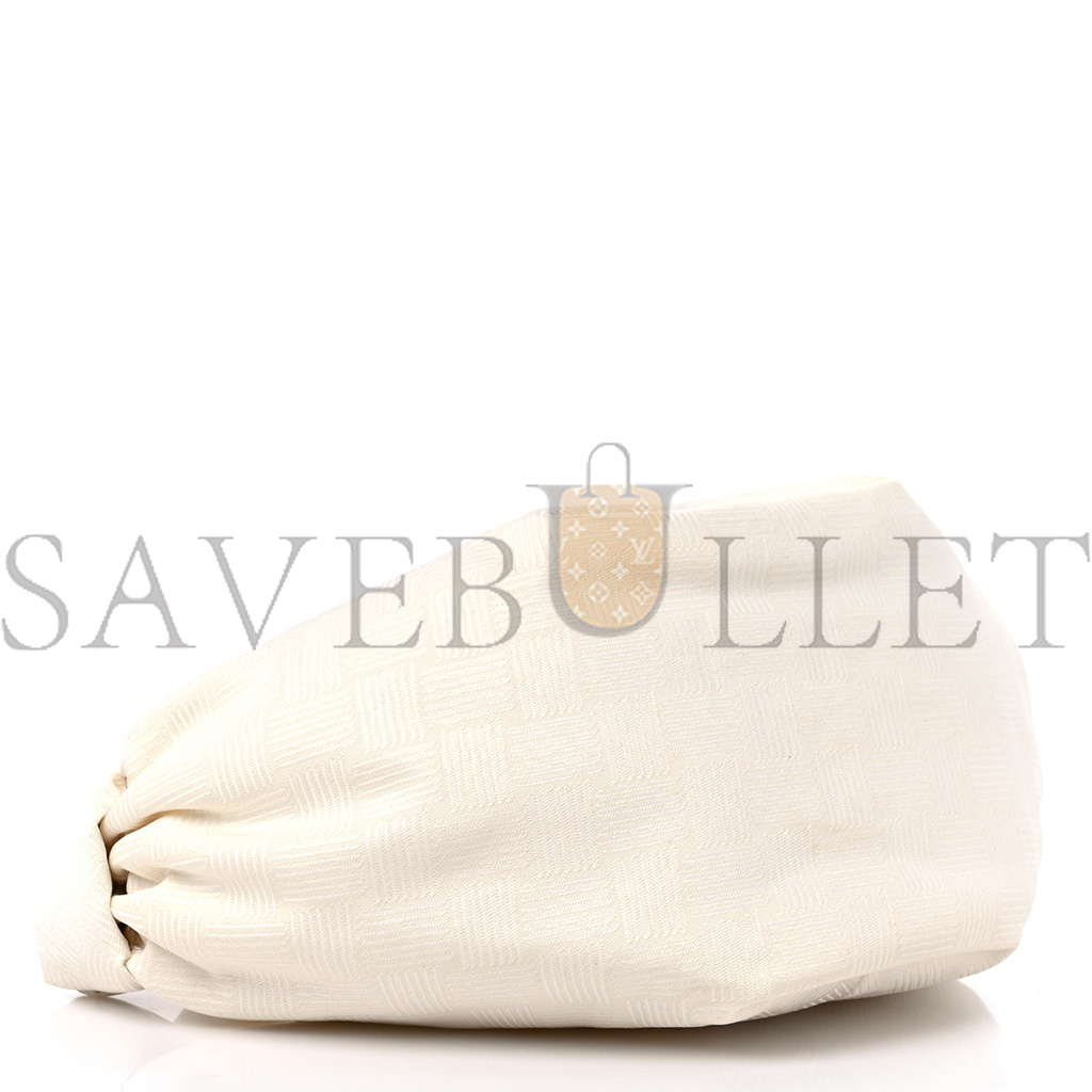 BOTTEGA VENETA JACQUARD MINI DOUBLE KNOT BAG IVORY  (28*10cm)