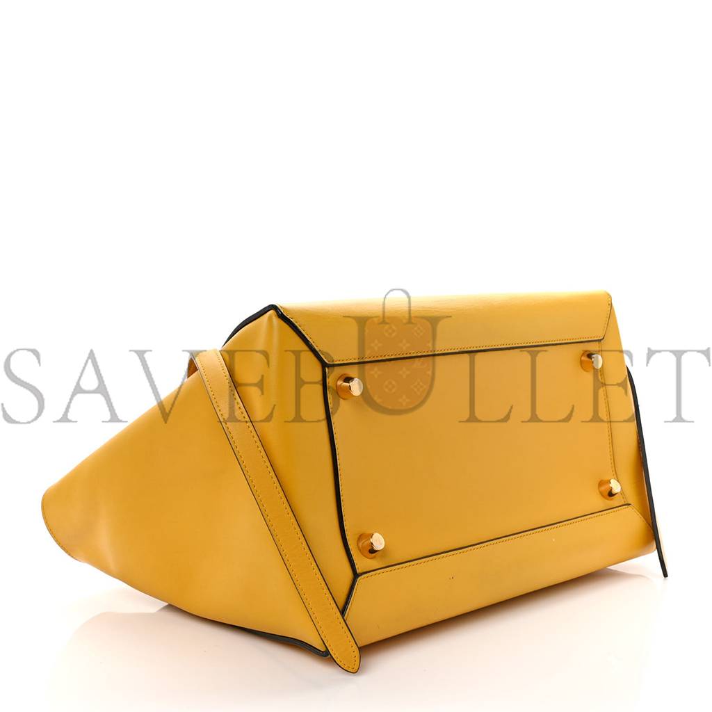 CELINE BABY GRAINED CALFSKIN MICRO BELT BAG YELLOW (33*23*22cm)